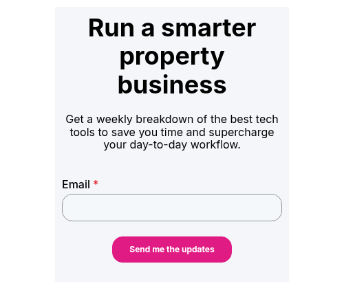 Run a smarter property business