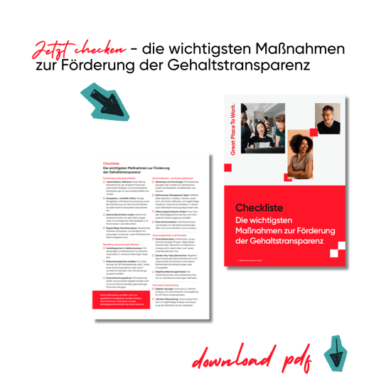 PDF mit kostenloser Checkliste zur Gehaltstransparenz downloaden