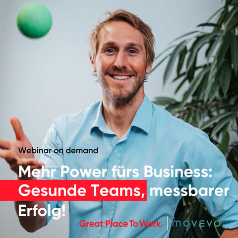 Webinar On Demand zur Mitarbeitergesundheit: Mehr Power fürs Business - Gesunde Teams, messbarer Erfolg!