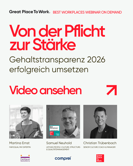 Webinar Gehaltstransparenz on demand - jetzt Video ansehen