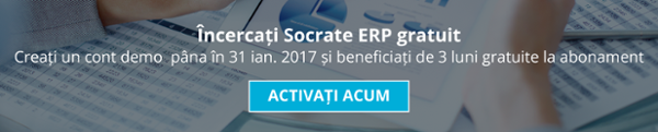 Incercați Socrate ERP gratuit. Creați un con demo acum și beneficiați de 3 luni gratuite la abonament.