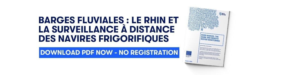 PÉNICHES FLUVIALES,  RHIN ET SURVEILLANCE  À DISTANCE DES  CONTENEURS  FRIGORIFIQUES