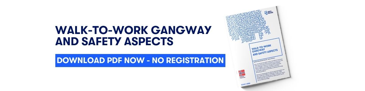 Walk-to-work gangway safety