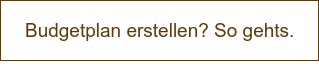 Budgetplan erstellen? So gehts.