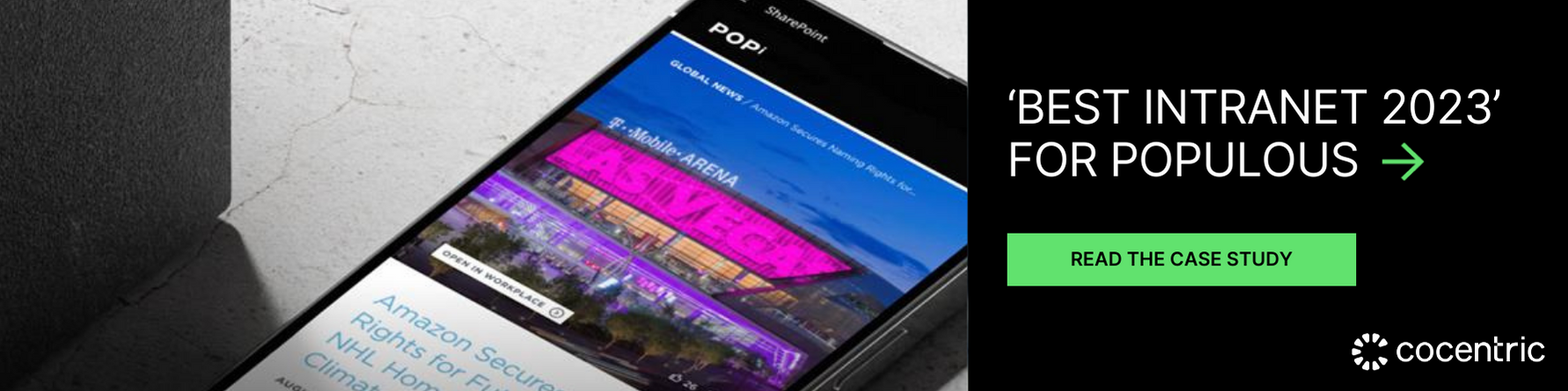 populous winner of best intranet 2023 IOIC awards case study