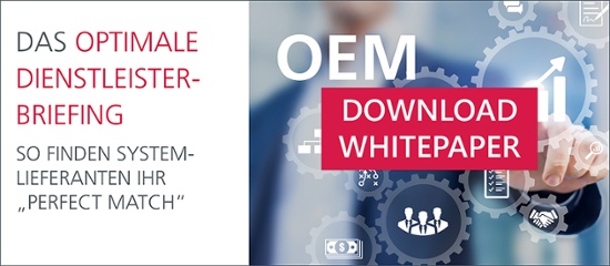 Kostenloses Whitepaper für Systemlieferanten: Speed Dating für Systemlieferanten: So erstellen Sie schnell das perfekte Dienstleisterbriefing für ein erfolgreiches OEM Projekt