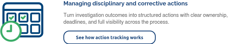 Corrective actions - remediation plan