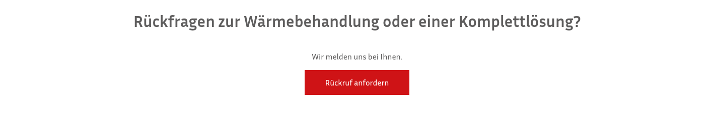 R&uuml;ckfragen zur W&auml;rmebehandlung oder einer Komplettl&ouml;sung?