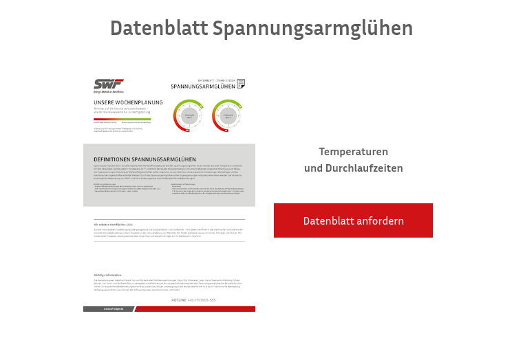 Datenblatt Spannungsarmgl&uuml;hen