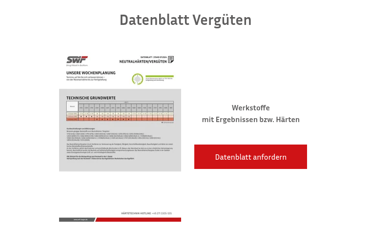 Datenblatt Verg&uuml;ten