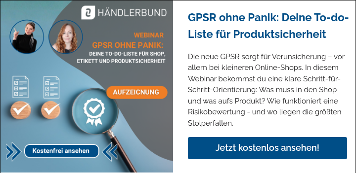 AUFZEICHNUNG Webinar GPSR 400 x 400