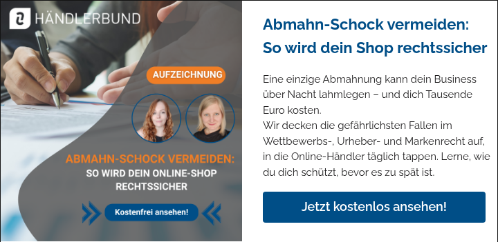AUFZEICHNUNG Webinar Abmahnfallen 400 x 400