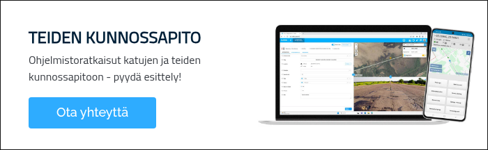 TEIDEN KUNNOSSAPITO Ohjelmistoratkaisut katujen ja teiden kunnossapitoon - pyydä esittely!