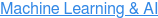 Machine Learning & AI