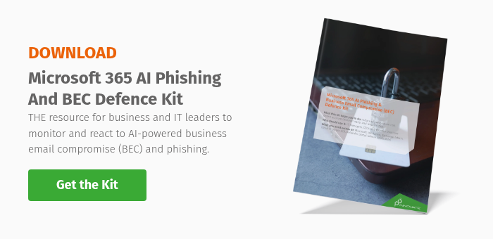 DOWNLOAD Microsoft 365 AI Phishing And BEC Defence Kit THE&nbsp;resource for business and IT leaders to monitor and react to AI-powered business email compromise (BEC)&nbsp;and phishing. &nbsp;